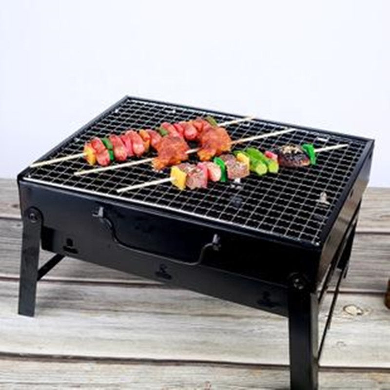 Mini barbecue pliable au charbon de bois – Barbecue portable pour le camping et la randonnée