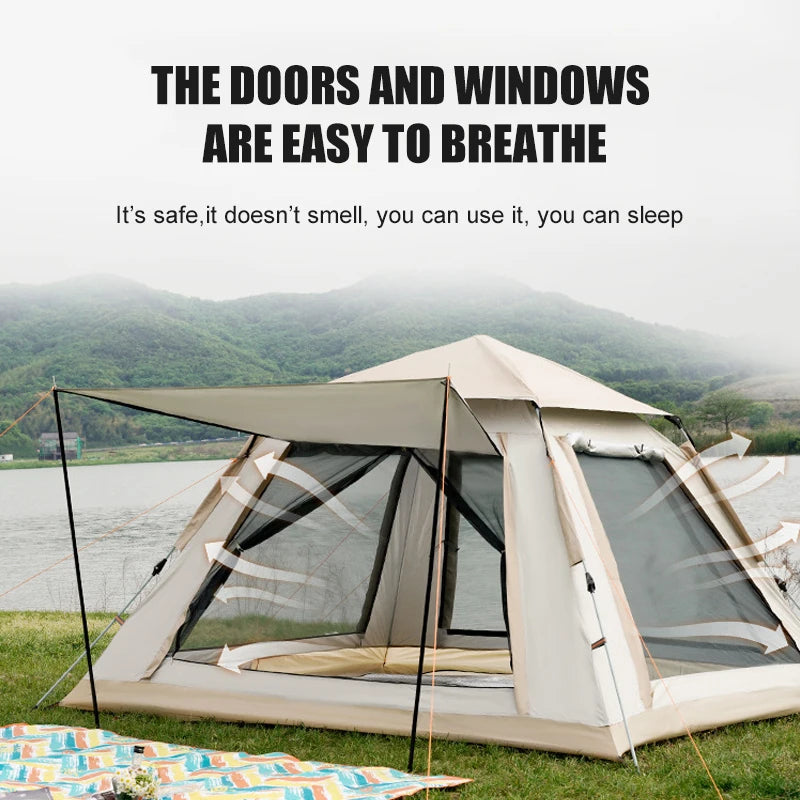 Automatic camping tent – 3 to 4 person quick setup