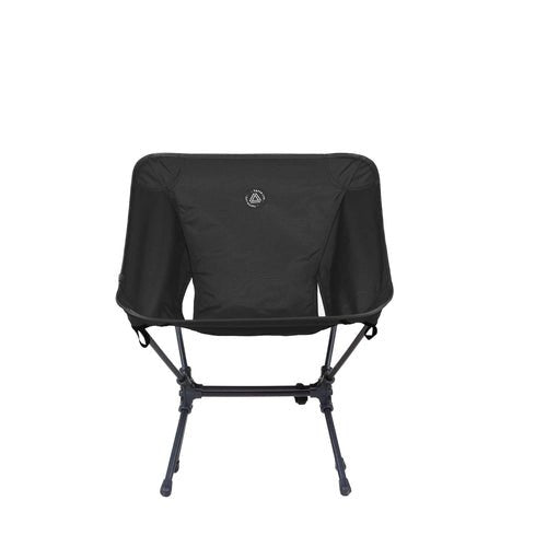 Grey Erebus Portable Camping Seat with Sturdy Frame for Outdoor Comfort