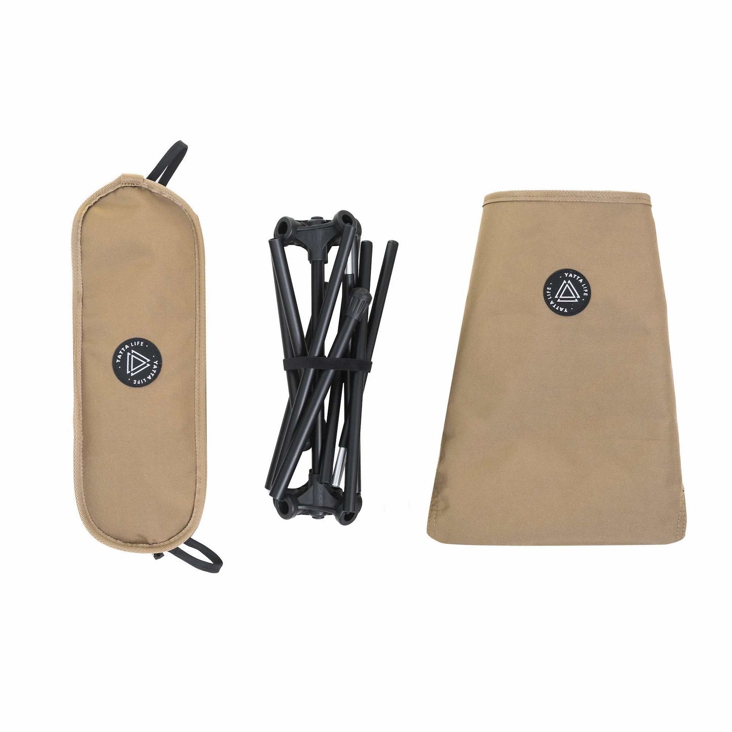 Grey Erebus portable camping seat with compact design and carry pouch for outdoor adventures