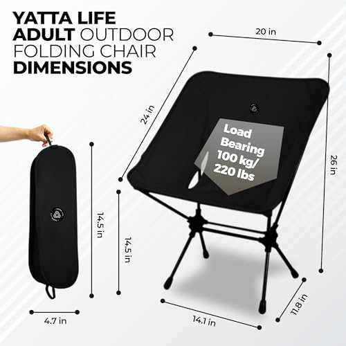Grey Erebus Portable Camping Seat with Foldable Design and Durable Frame for Outdoor Use