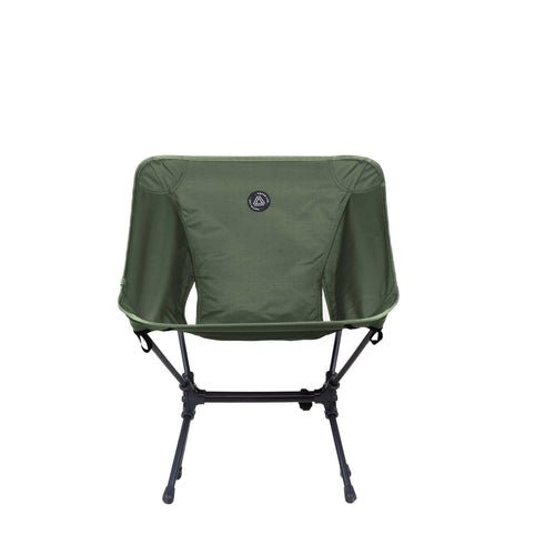 Grey Erebus Portable Camping Seat with Durable Frame and Comfortable Fabric for Outdoor Use