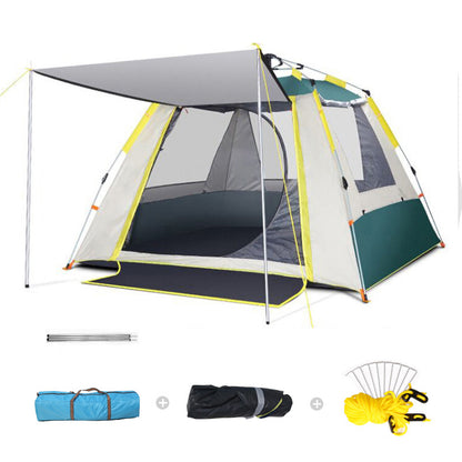 Tente de camping pop-up – 3 à 4 personnes avec auvent
