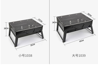 Mini barbecue pliable au charbon de bois – Barbecue portable pour le camping et la randonnée