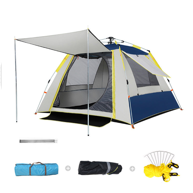 Tente de camping pop-up – 3 à 4 personnes avec auvent