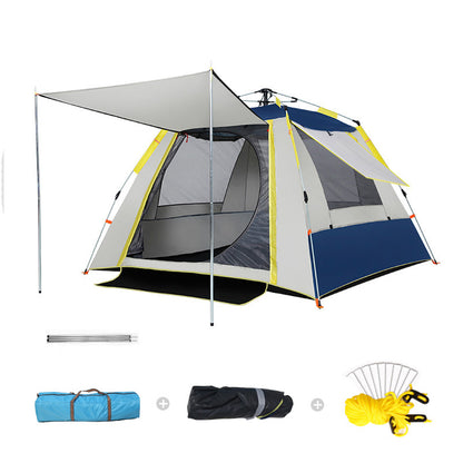 Tente de camping pop-up – 3 à 4 personnes avec auvent