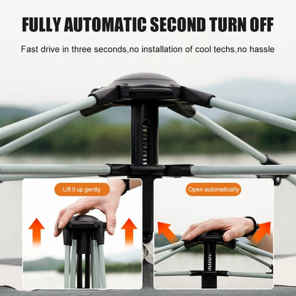 Automatic camping tent – 3 to 4 person quick setup
