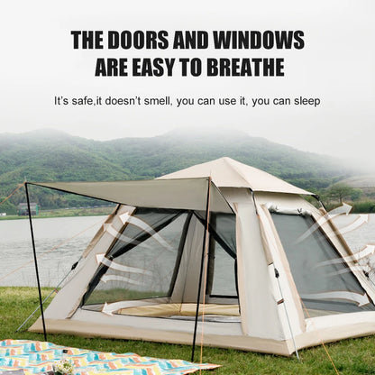 Automatic camping tent – 3 to 4 person quick setup