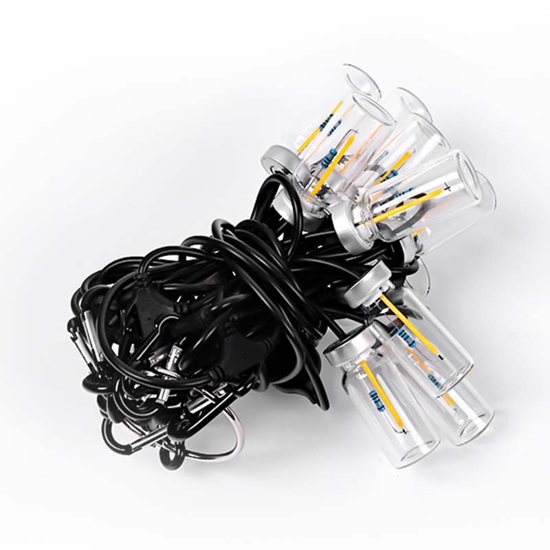 LED string light 4.4 m – warm light for camping tent