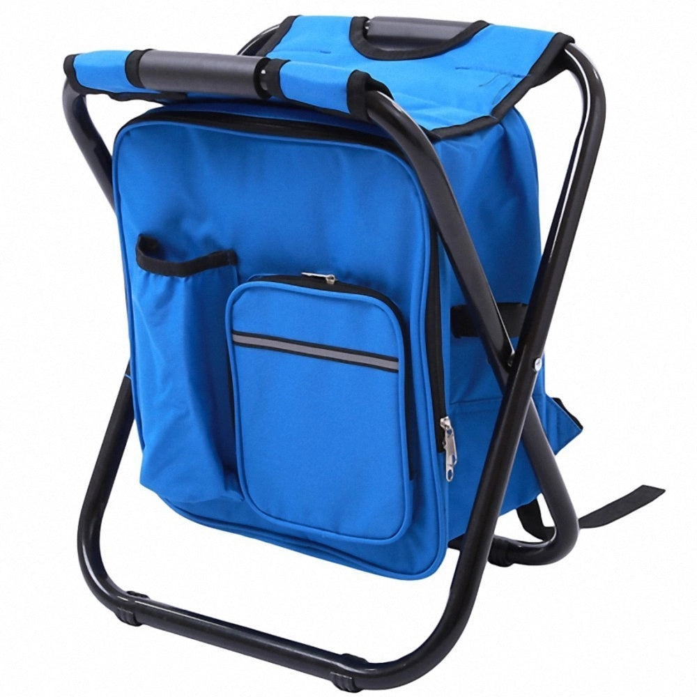 3-in-1 Camping Cooler Chair – Foldable Backpack with Insulated Storage