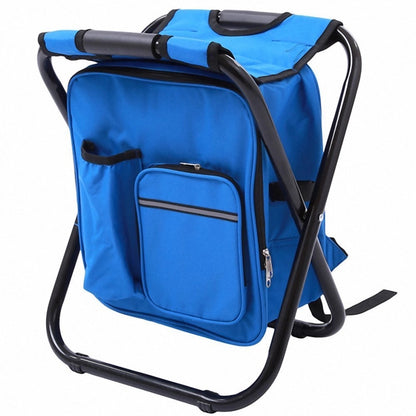 3-in-1 Camping Cooler Chair – Foldable Backpack with Insulated Storage