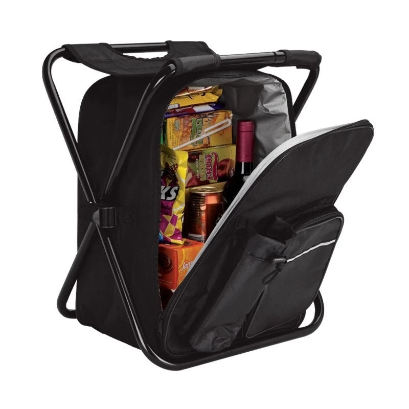 3-in-1 Camping Cooler Chair – Foldable Backpack with Insulated Storage
