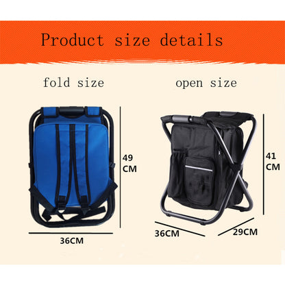 3-in-1 Camping Cooler Chair – Foldable Backpack with Insulated Storage