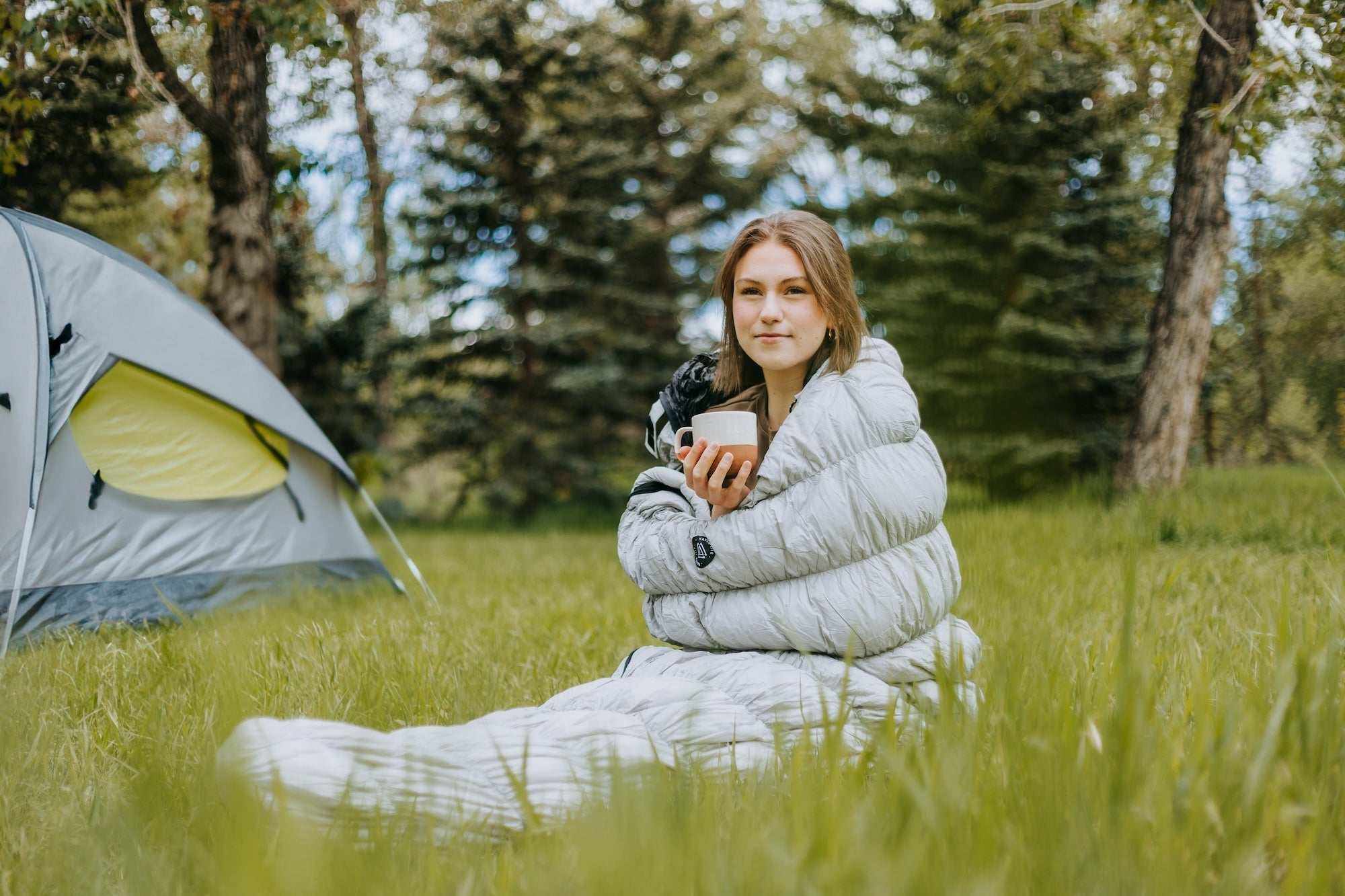4-Season Goose Down Sleeping Bag – Black Mummy with Compression Sack