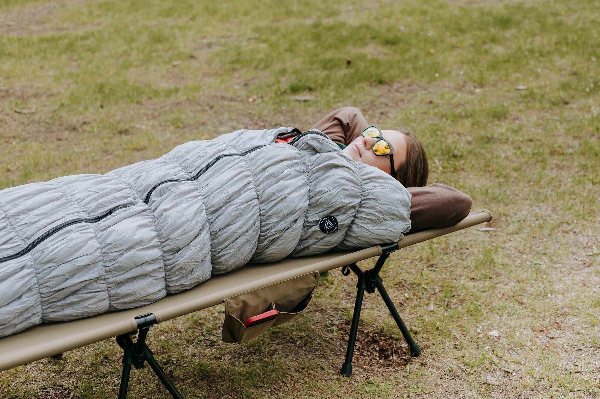 4-Season Goose Down Sleeping Bag – Black Mummy with Compression Sack