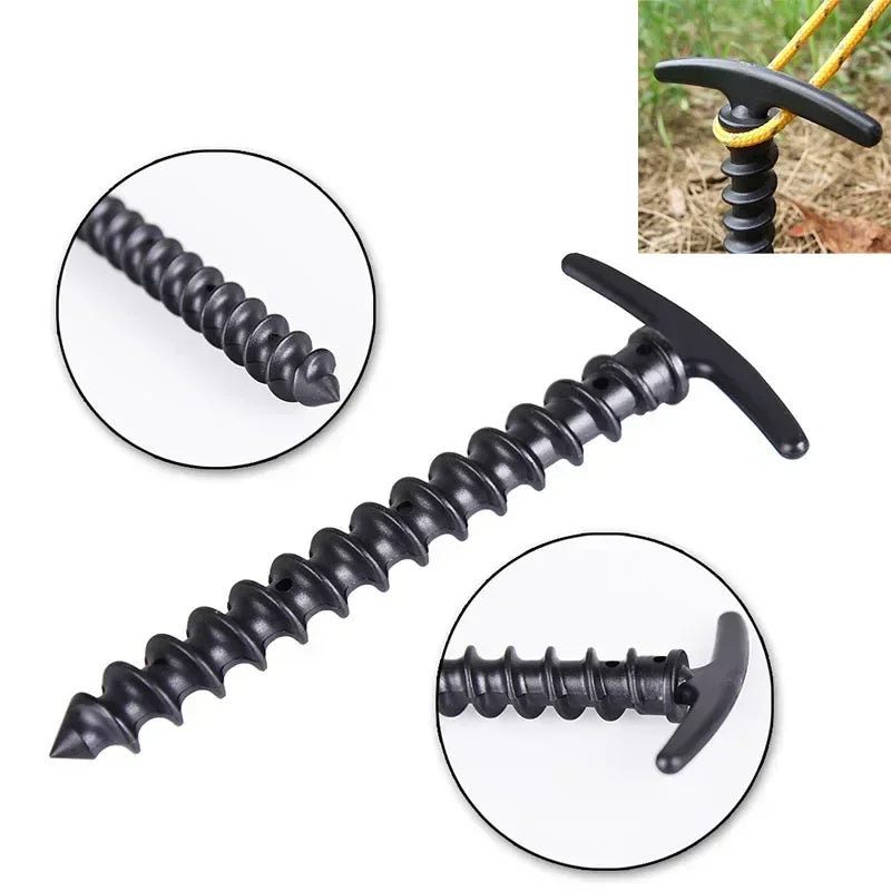 Camping tent screw stakes – set of 5 or 10 pegs
