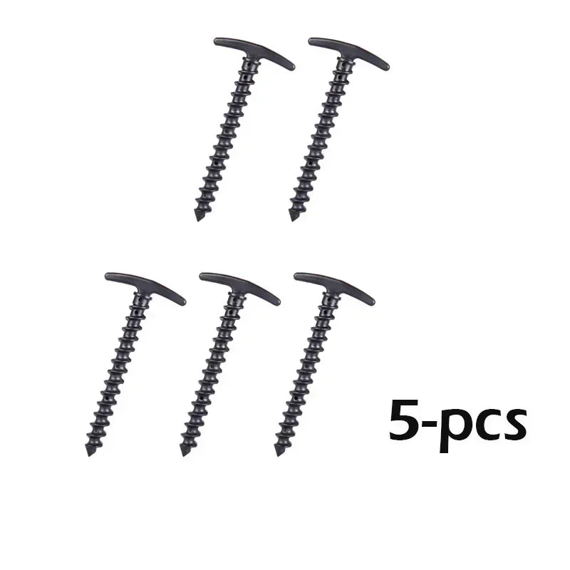 Camping tent screw stakes – set of 5 or 10 pegs