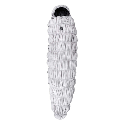 Sac de couchage 4 saisons en duvet d'oie – momie noire avec sac de compression