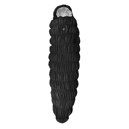 4-Season Goose Down Sleeping Bag – Black Mummy with Compression Sack