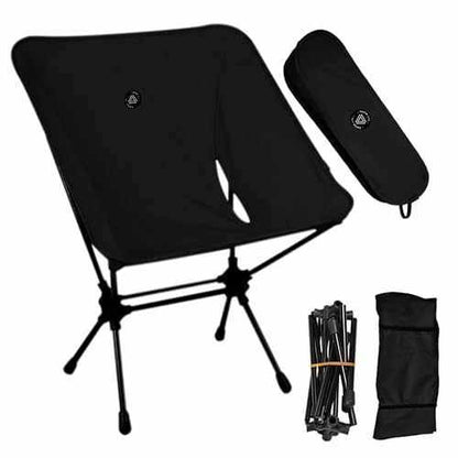 Grey Erebus portable camping seat lightweight design with carrying case for easy transport